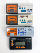 (4) BOSS GUITAR TUNERS 2X TU-1