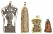 (4) BUDDHIST AMULETS/ PENDANTS