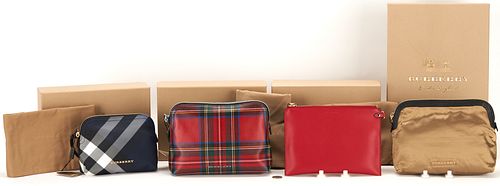 4 BURBERRY BAGS, INCL. LAMINATED