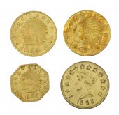 4 CALIFORNIA GOLD COINS 4 Cali