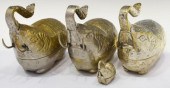 4) CAMBODIAN SILVER PLATE ELEP