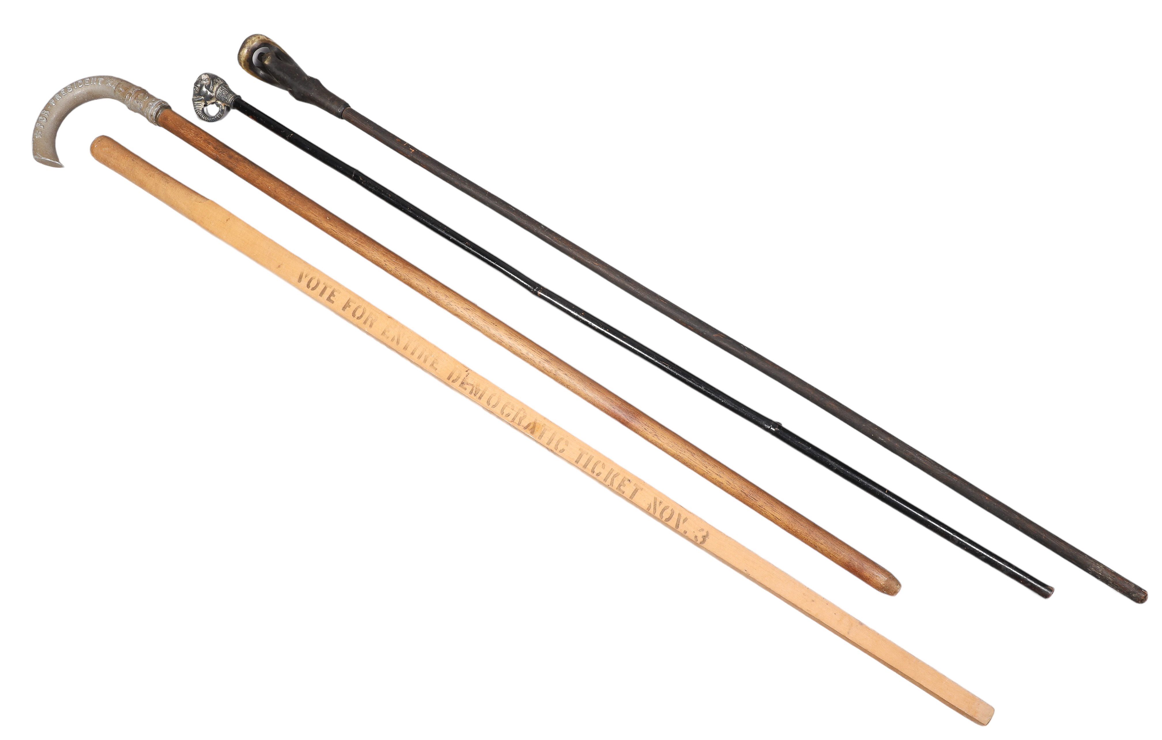 (4) Cane walking sticks,