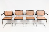 4 CANED MARCEL BREUER ''CESCA'