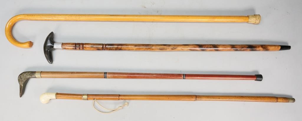 4 CANES / WALKING STICKS4 walking