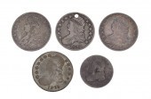 4 CAPPED BUST US SILVER HALF D