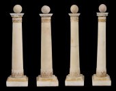 4 CARRERA MARBLE CARVED & GILT