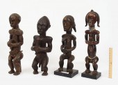 4 CARVED AFRICAN FANG FIGURINE