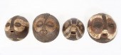 4 CARVED AFRICAN LUBA KIFWEBE