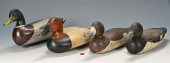 4 CARVED & PAINTED DUCK DECOYS