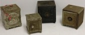 4 CAST IRON SAFE BANKS, CA 190