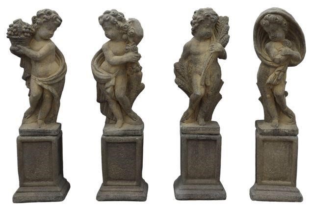 (4) CAST STONE FOUR SEASONS