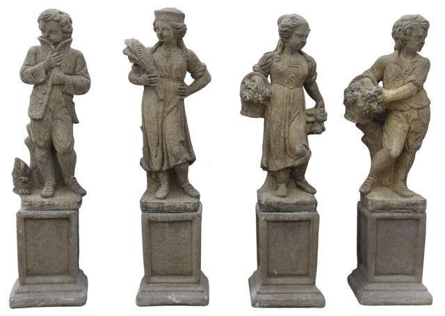 (4) CAST STONE FOUR SEASONS