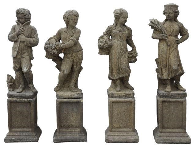 (4) CAST STONE FOUR SEASONS