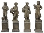 (4) CAST STONE FOUR SEASONS GA