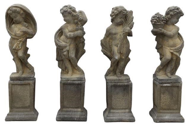 (4) CAST STONE FOUR SEASONS