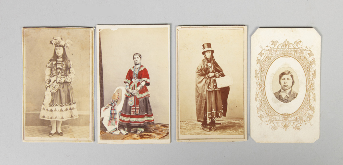 4 CDV's of Native Americans