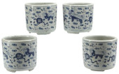 (4) CHINESE BLUE &AMP; WHITE P