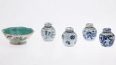 4 CHINESE BLUE AND WHITE GINGE