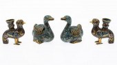 4 CHINESE CLOISONNE ANIMAL-FOR