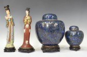 (4) CHINESE CLOISONNE ENAMEL F