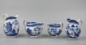 4 CHINESE EXPORT BLUE & WHITE