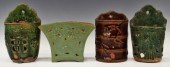 (4) CHINESE GLAZED CERAMIC CHO