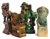 (4) CHINESE GLAZED FOO DOG INC