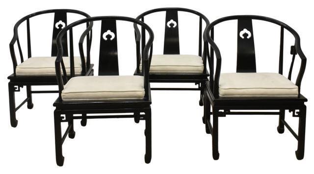 (4) CHINESE HORSESHOE-BACK