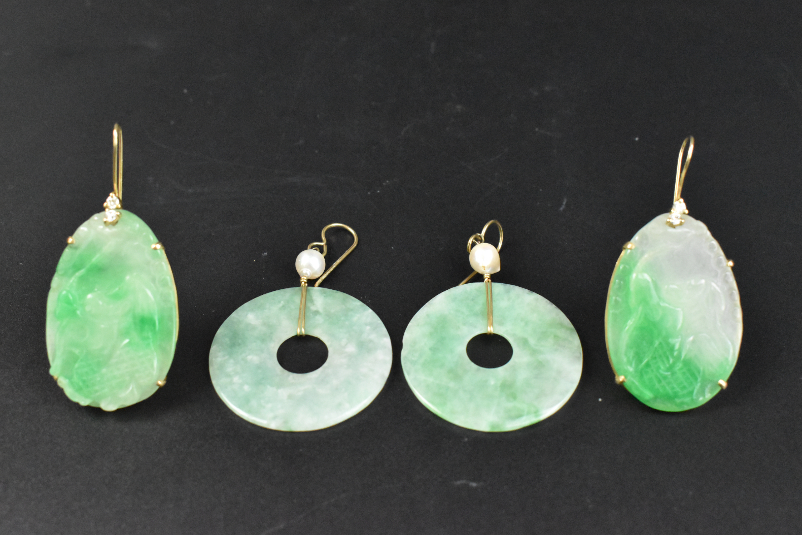 4 CHINESE JADEITE CARVED