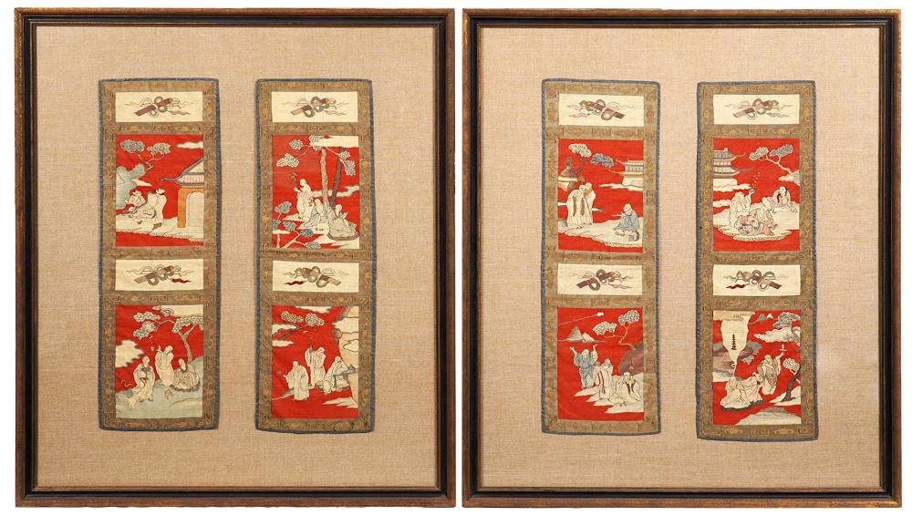 4 CHINESE KESI TAPESTRY PANELS4