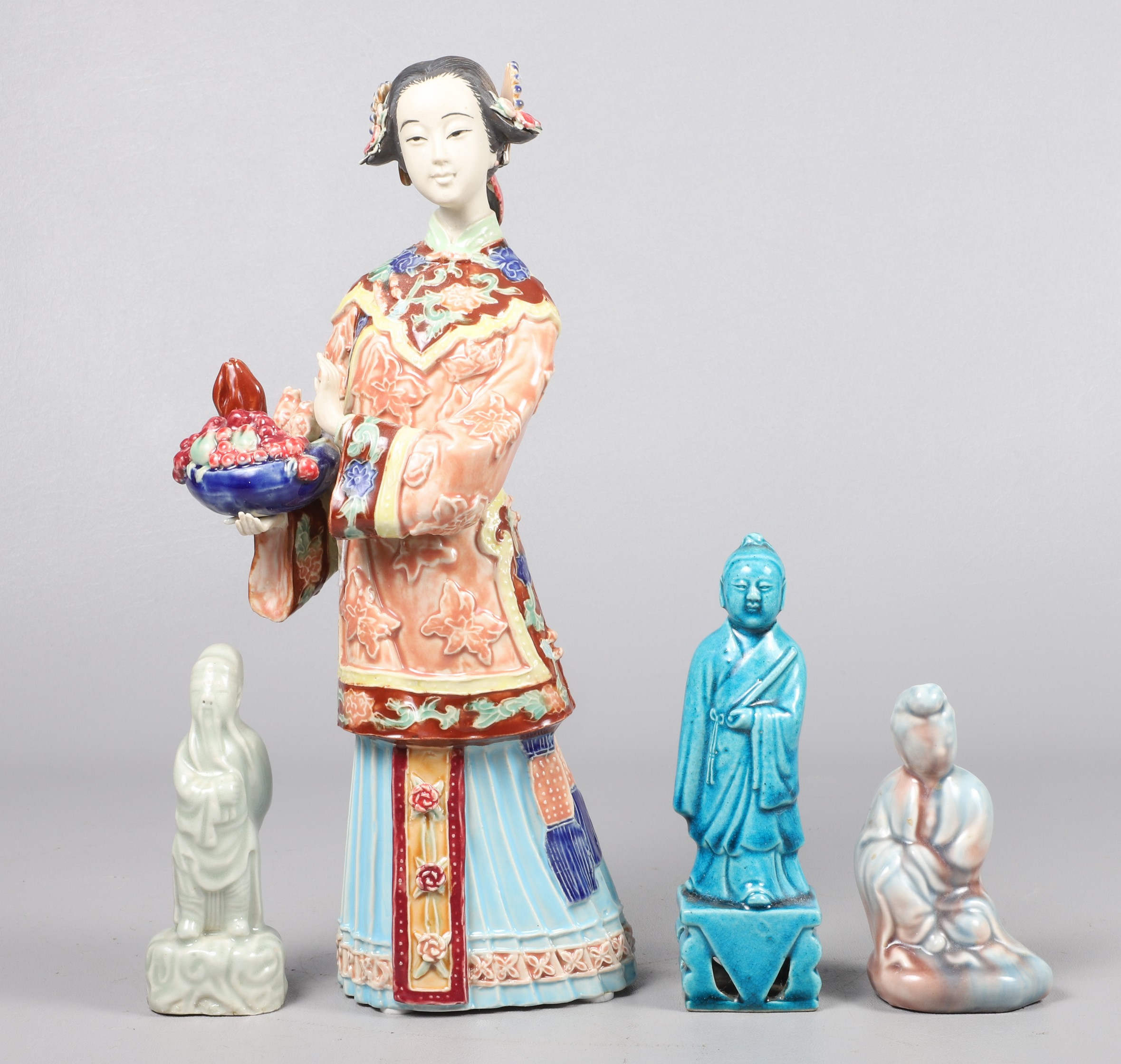 (4) Chinese porcelain figurines,