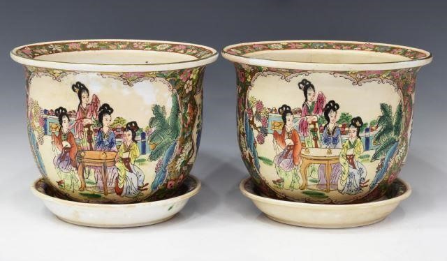 (4) CHINESE PORCELAIN PLANTERS &