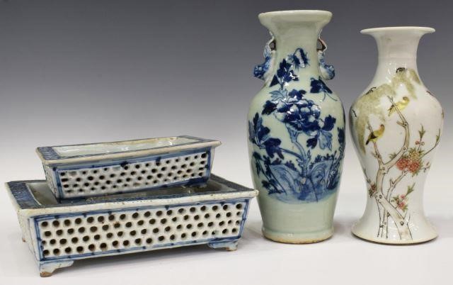(4) CHINESE PORCELAIN PLANTERS &