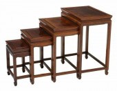 (4) CHINESE ROSEWOOD NESTING T