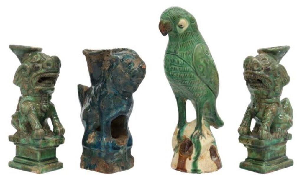 (4) CHINESE SANCAI BIRD & FOO