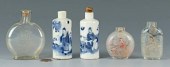 4 CHINESE SNUFF BOTTLES + 1 OT