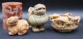 (4) CHINESE SOAPSTONE CARVINGS