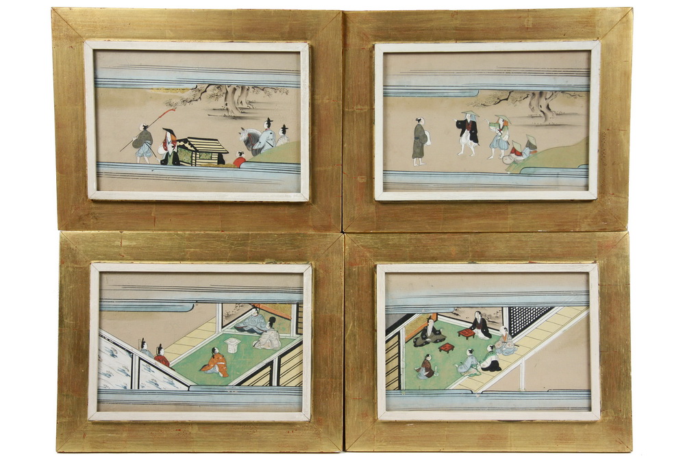 (4) CHINESE W/C'S - Early 20th c