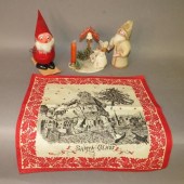 4 CHRISTMAS ITEMSca. 1890-1950