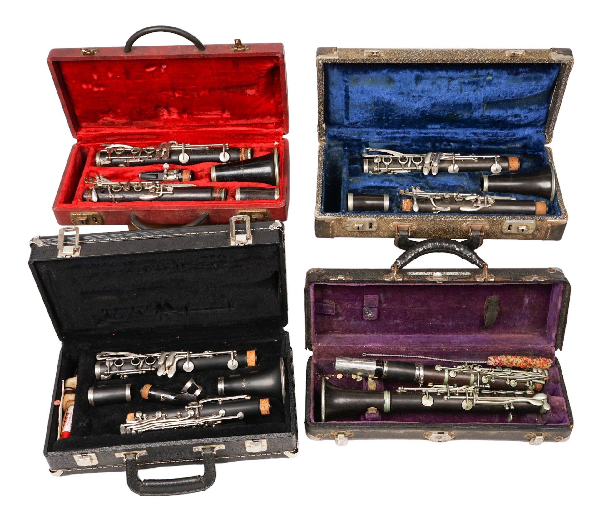 (4) Clarinets, c/o Buescher