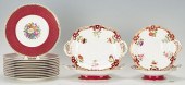 4 COMPOTES & 12 CAULDON CHINA