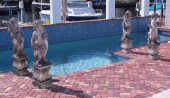 4 CONCRETE GARDEN STATUARY: Fi