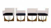 4 CONTEMPORARY ACRYLIC & METAL