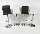 4 CONTEMPORARY BARSTOOLS: Four