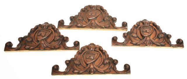(4) CONTINENTAL CARVED