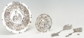 4 CONTINENTAL REPOUSSE SILVER