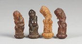 4 Cris Carved Tribal Handles f