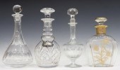 4) CRYSTAL DECANTERS, PARCEL G