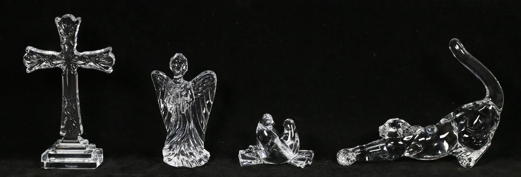 4 CRYSTAL FIGURES LENOX,