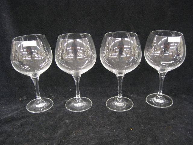 4 Crystal goblets 7 3/4''